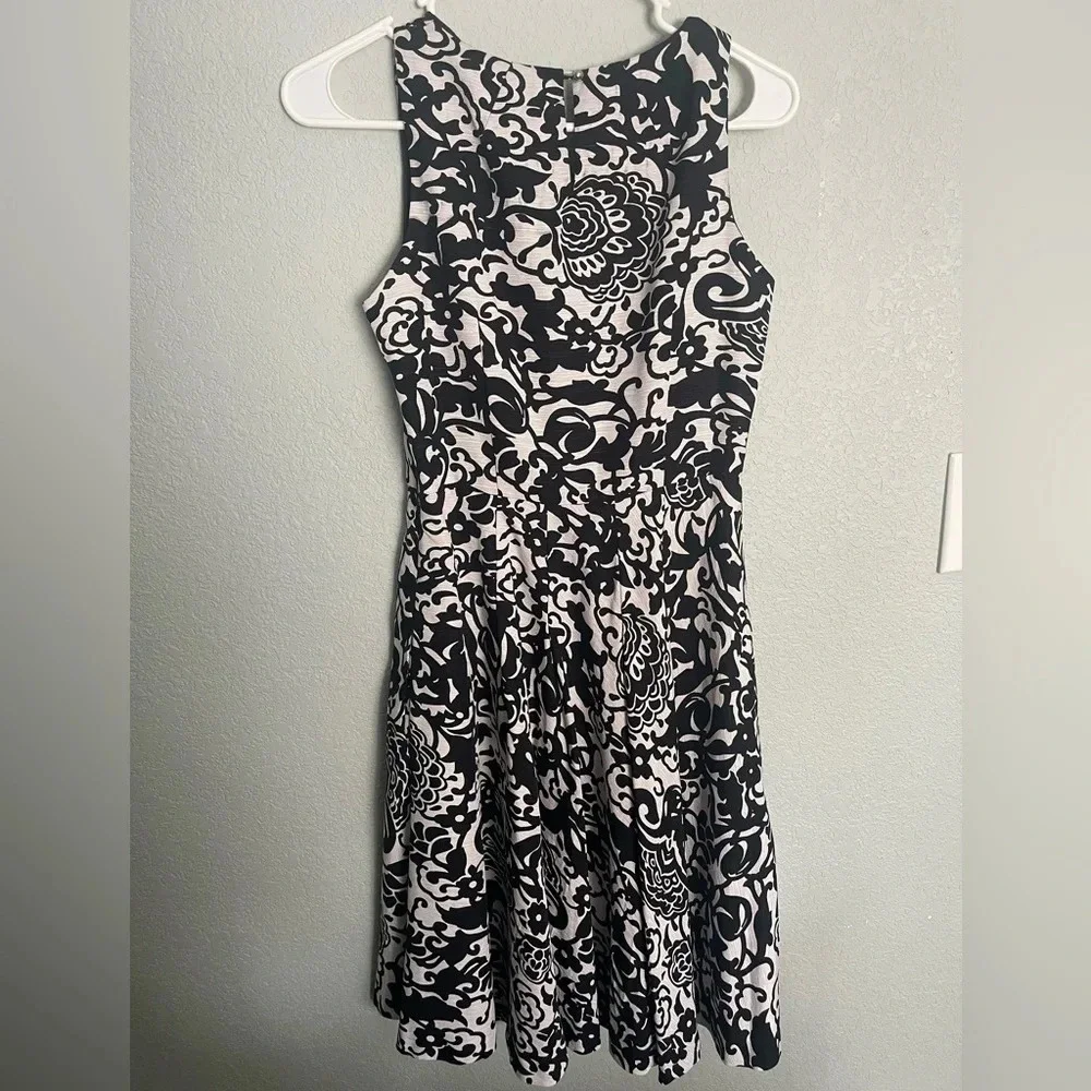 Black and White Cache Dress